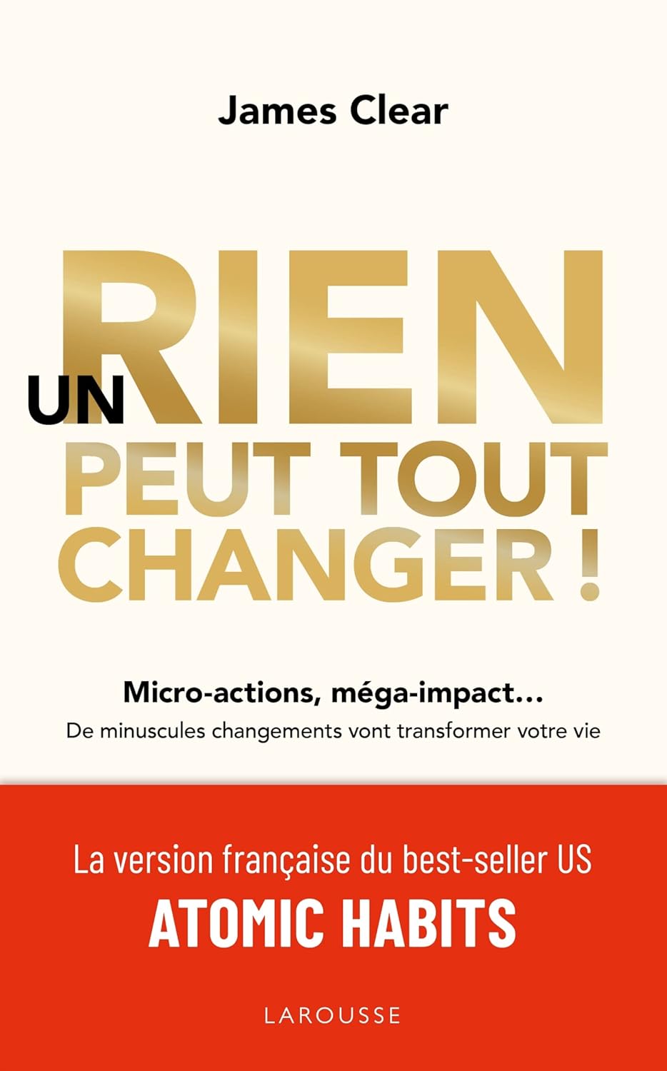 Couverture du livre un rien peut tout changer